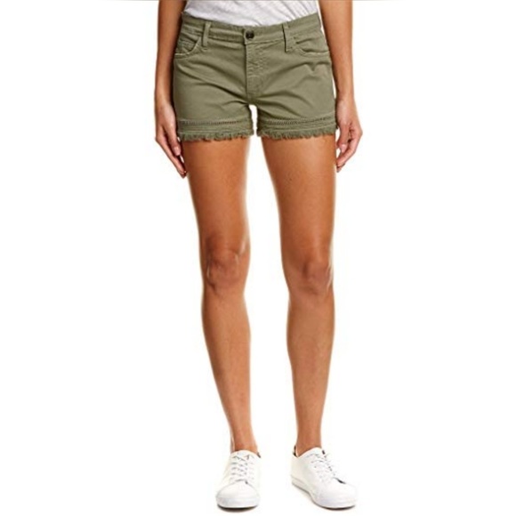 Joe's Jeans Pants - Joe's Jeans "The Ozzie" 4" Cut Off Short in Olive